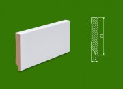 Listwa przypodłogowa MDF biała lakierowana 70*12